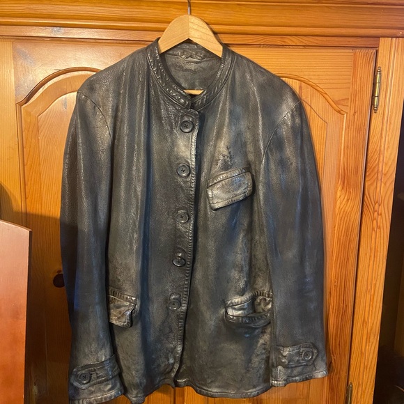 Numero 10 leather jacket - Picture 2 of 16